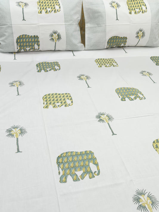 Handblock Printed Premium Bedsheets (Dispatch Time 24 Hours)