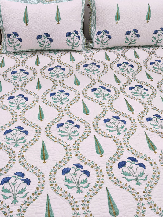 Handblock Printed Premium Mulmul Bedcovers