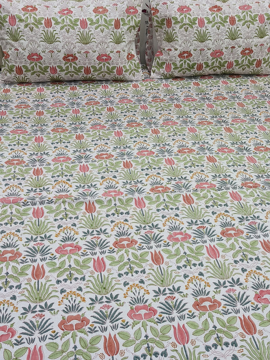 Handblock Printed Premium Bedsheets