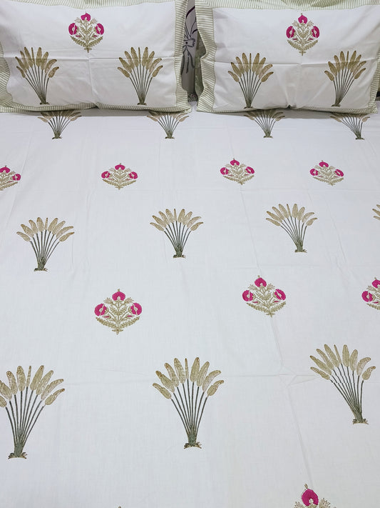 FRESH ARRIVAL Handblock Printed Premium Bedsheets