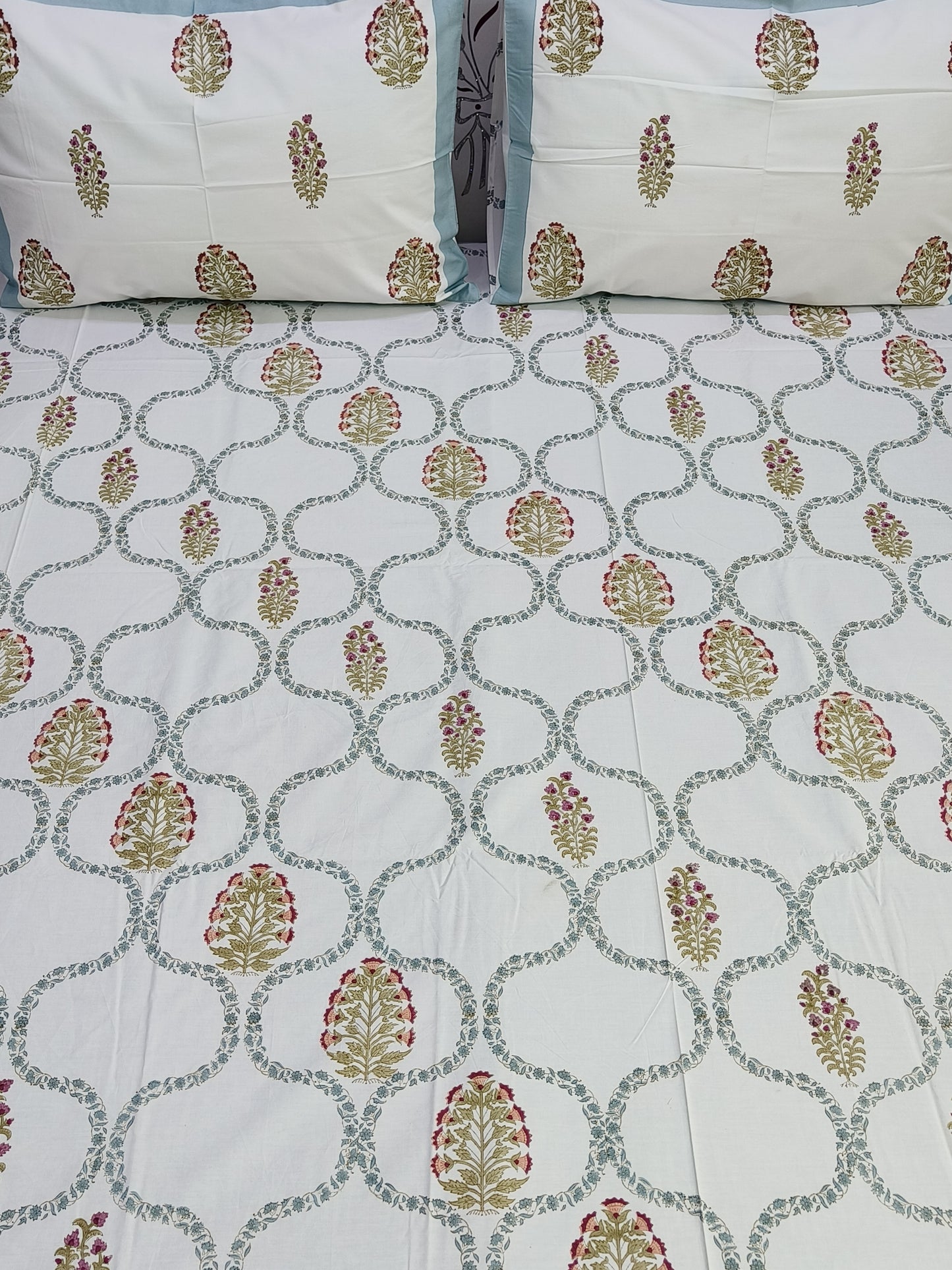 FRESH ARRIVAL Handblock Printed Premium Bedsheets