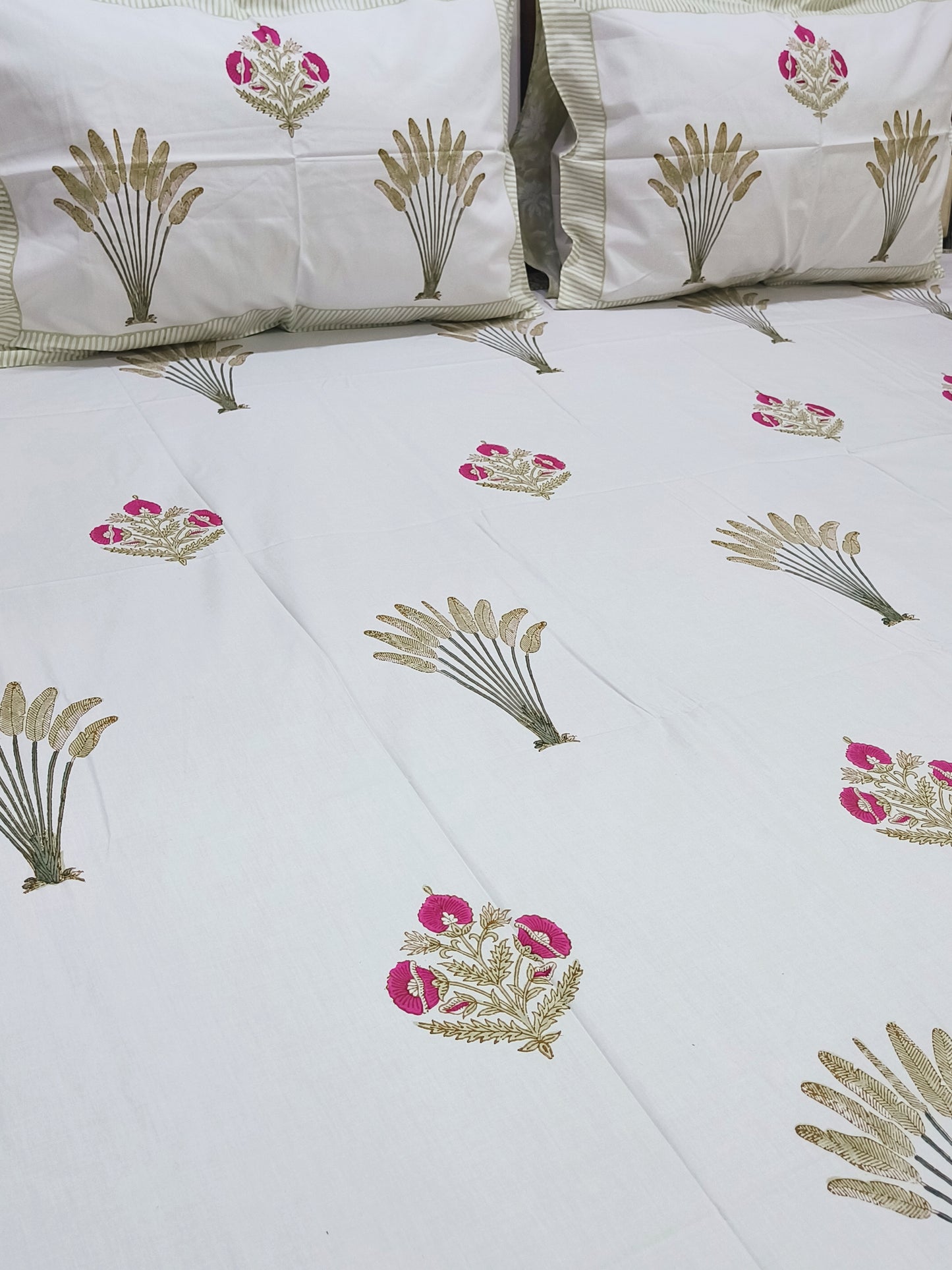 FRESH ARRIVAL Handblock Printed Premium Bedsheets
