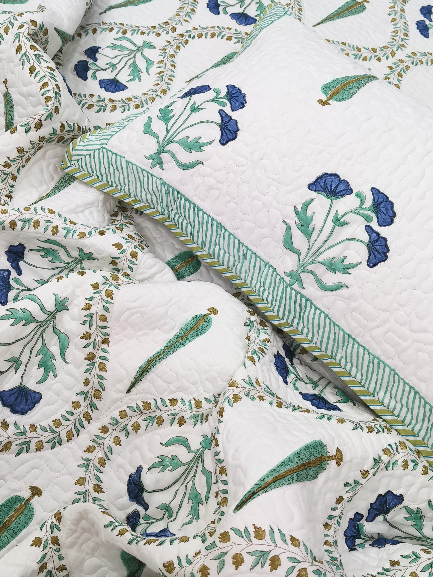 Handblock Printed Premium Mulmul Bedcovers