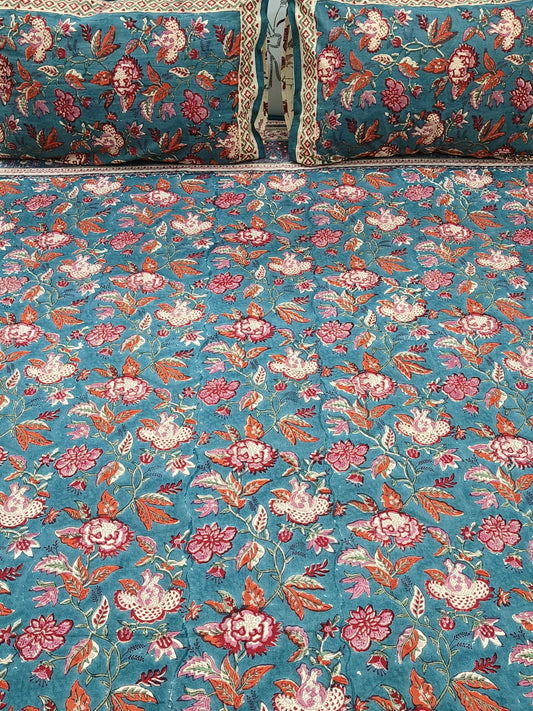 Handblock Printed Premium Bedsheets