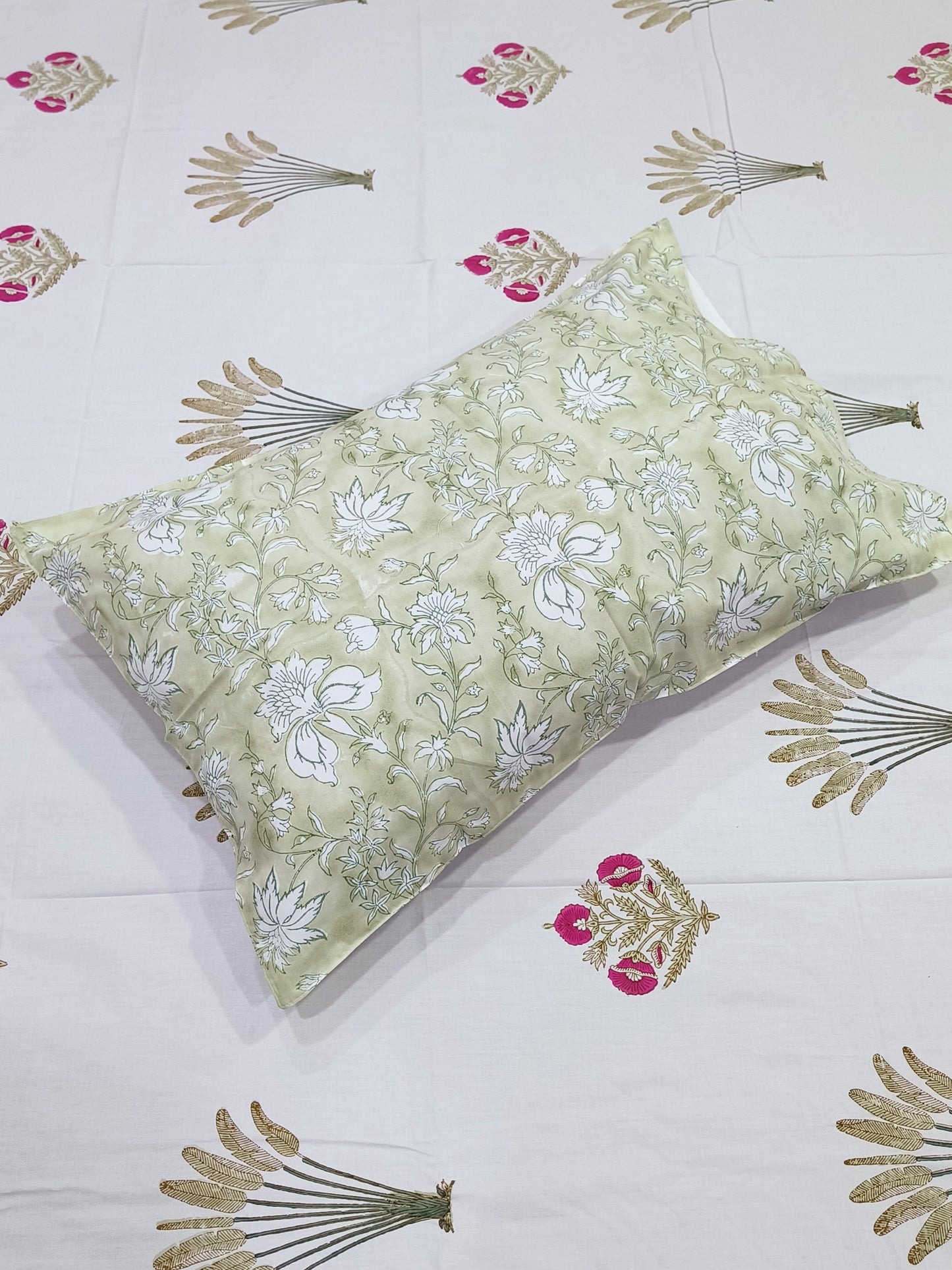 FRESH ARRIVAL Handblock Printed Premium Bedsheets