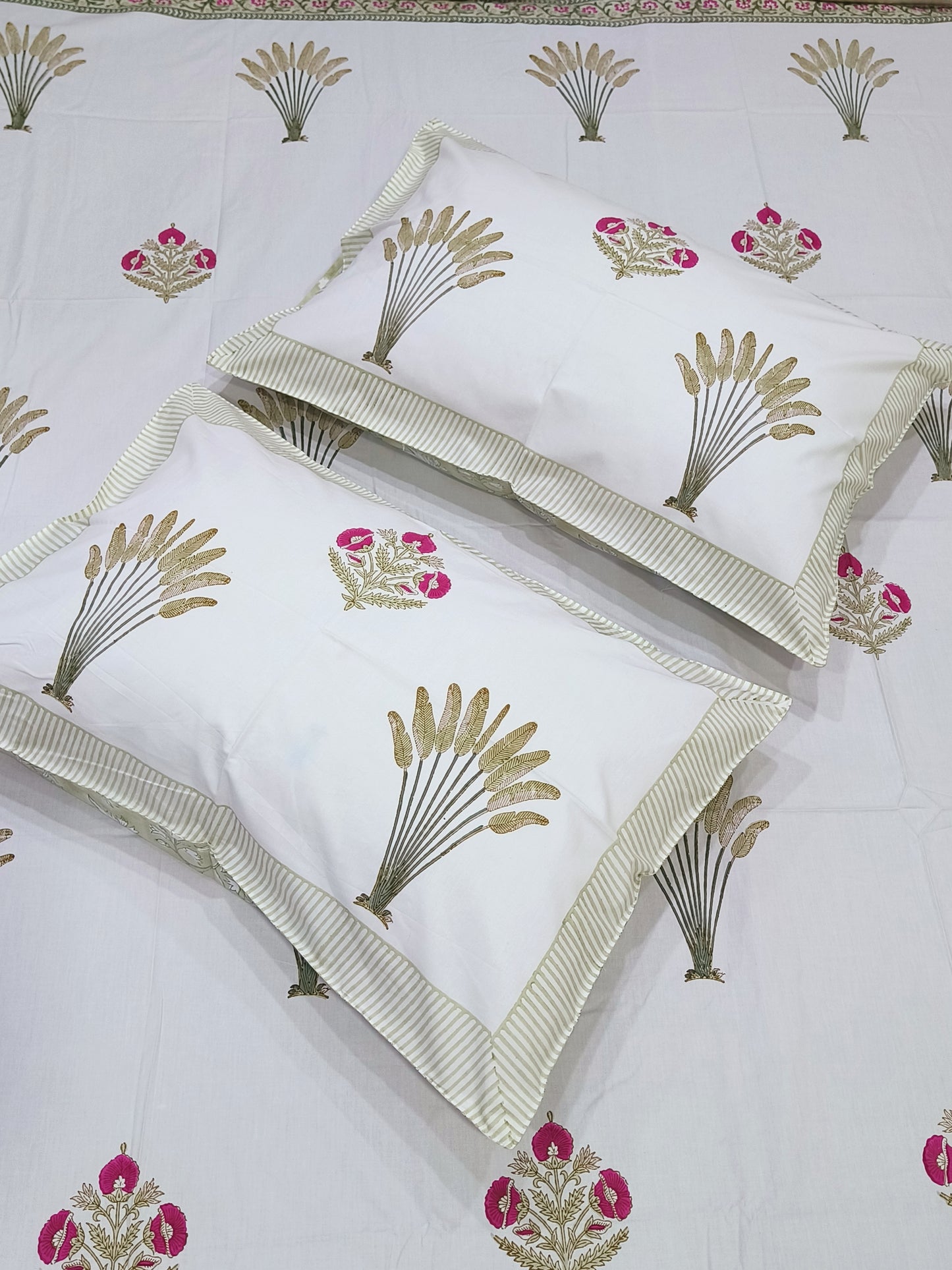 FRESH ARRIVAL Handblock Printed Premium Bedsheets