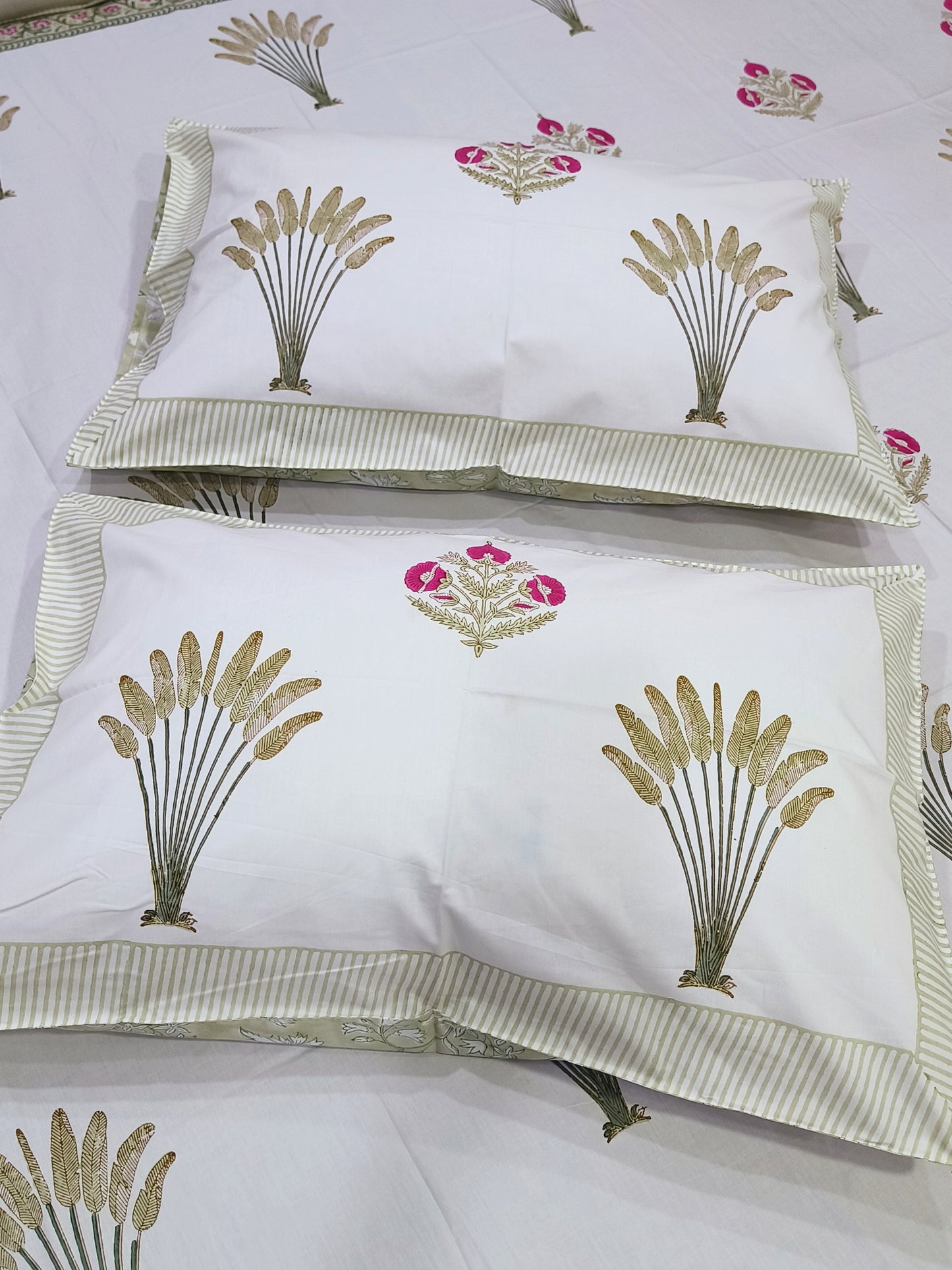 FRESH ARRIVAL Handblock Printed Premium Bedsheets