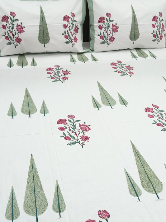 Handblock Printed Premium Bedsheets (Dispatch Time 24 Hours)