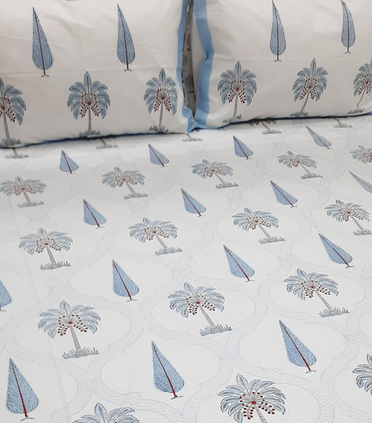 Handblock Printed Premium Bedsheet (Dispatch Time 24 Hours)
