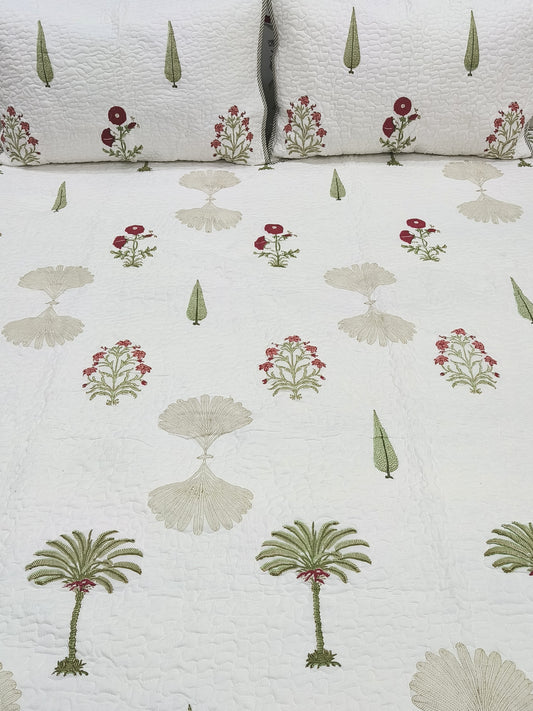 Handblock Printed Premium Mulmul Bedcovers
