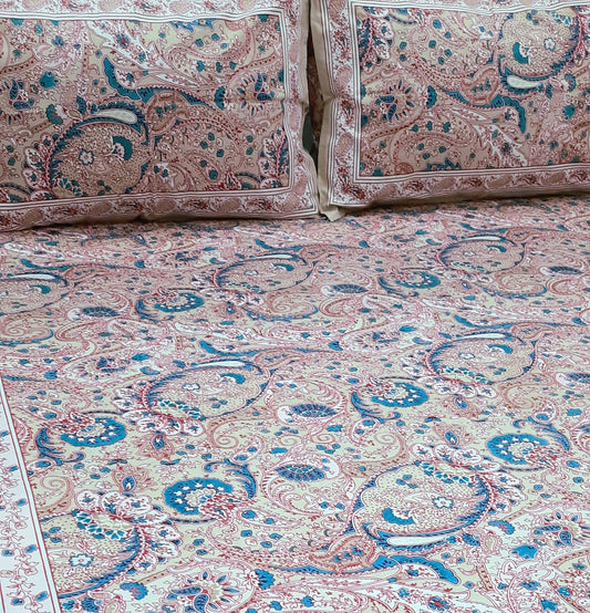 Brown Sadabahaar Bedsheet