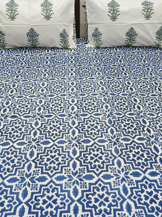 FRESH ARRIVAL Handblock Printed Premium Bedsheets