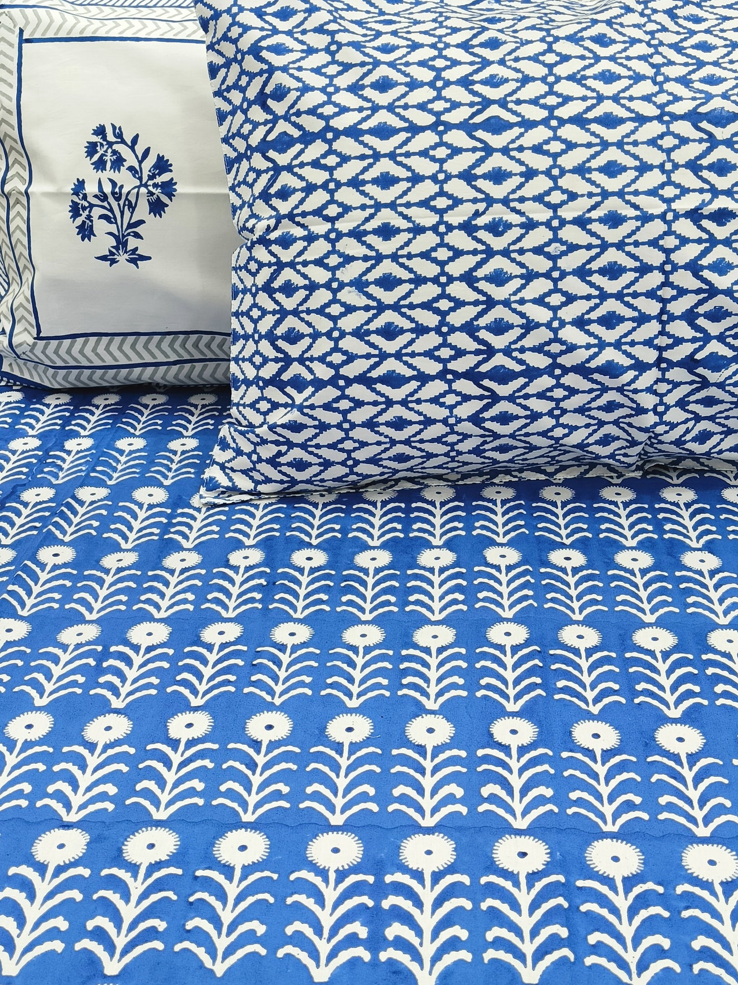 Handblock Printed Premium Bedsheets (Dispatch Time 24 Hours)
