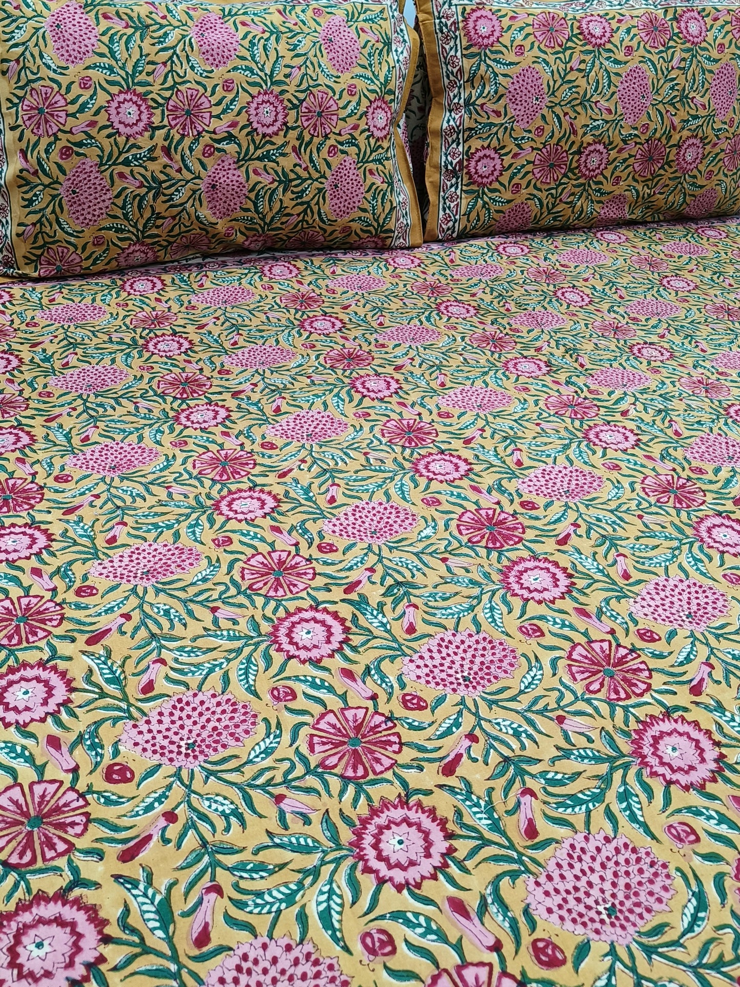 FRESH ARRIVAL Handblock Printed Premium Bedsheets