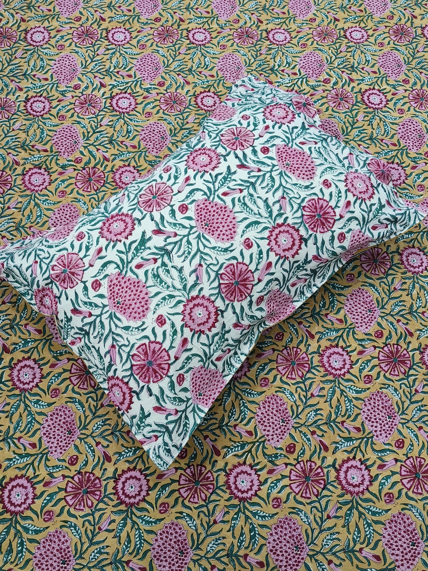 FRESH ARRIVAL Handblock Printed Premium Bedsheets