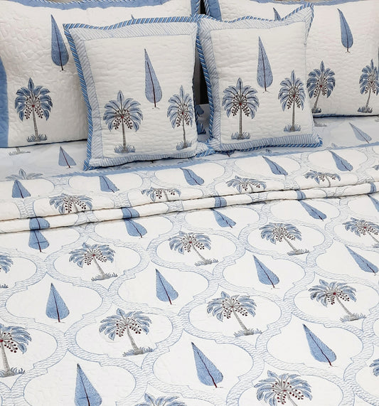 Handblock Printed Premium Mulmul Bedcovers