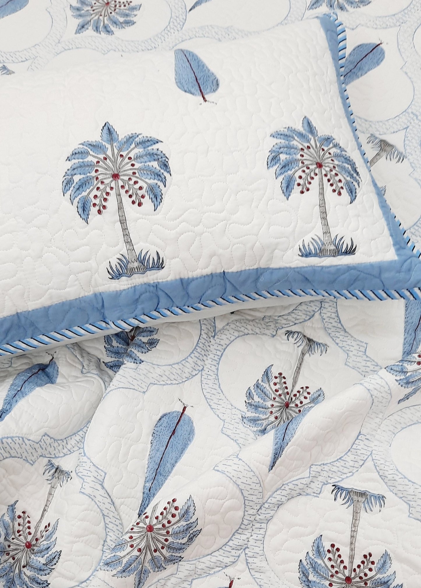 Handblock Printed Premium Mulmul Bedcovers