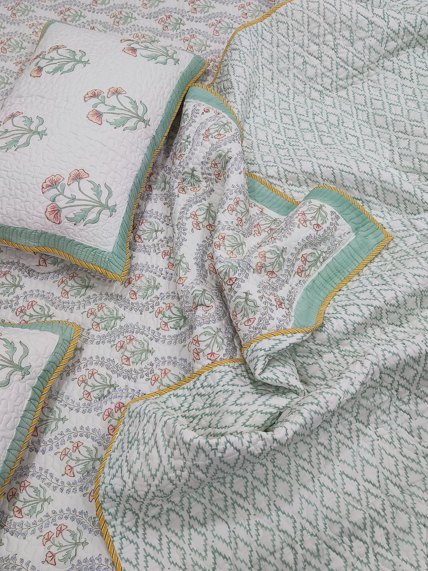 Handblock Printed Premium Mulmul Bedcovers