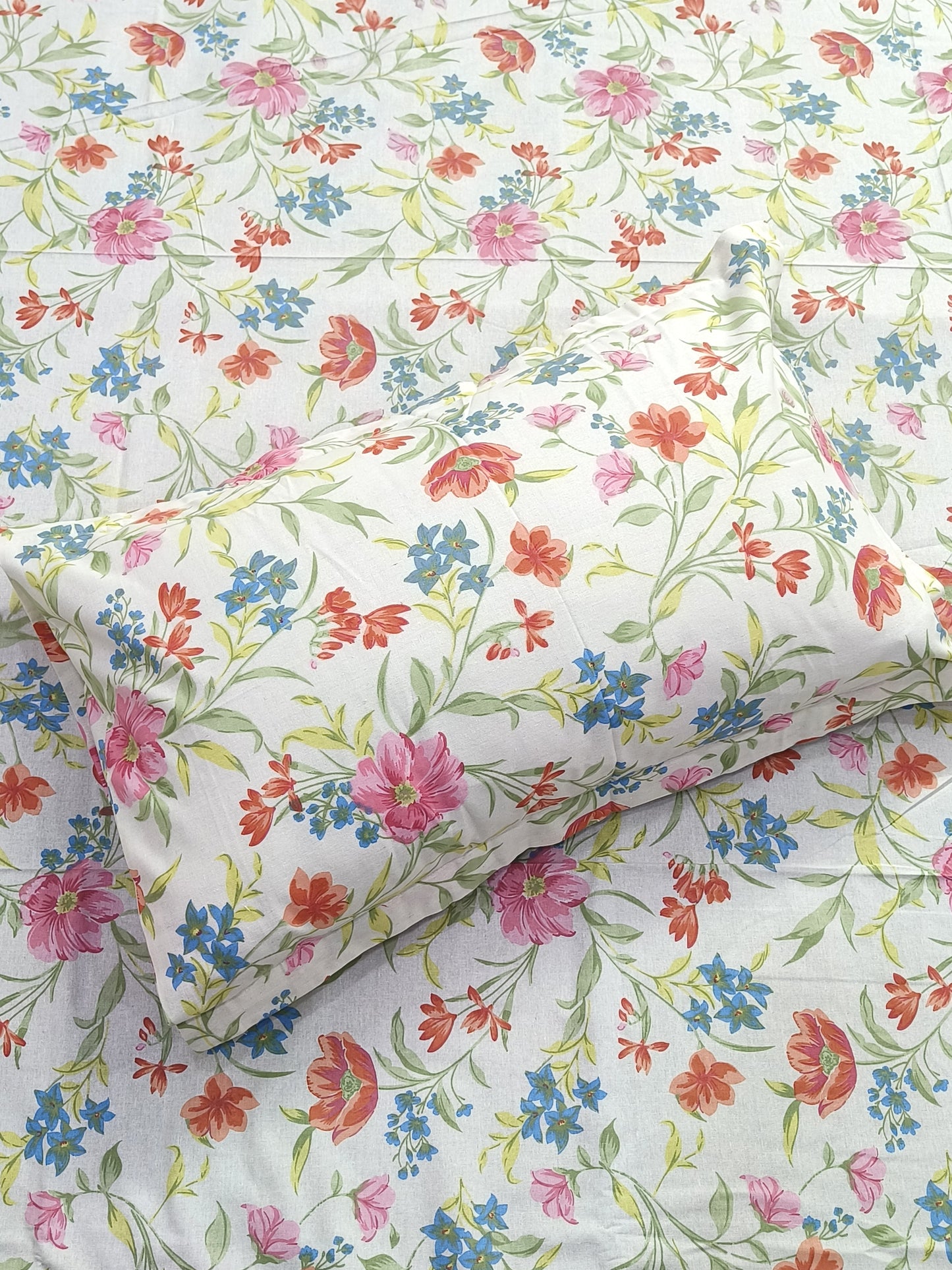 Floral Print Sadabahaar Bedsheet