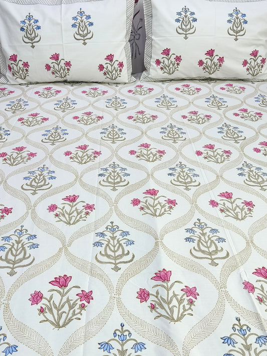 FRESH ARRIVAL Handblock Printed Premium Bedsheets