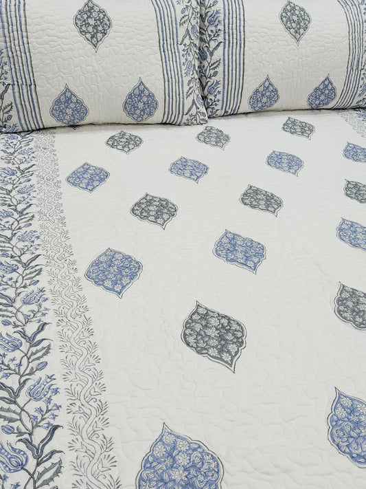 FRESH ARRIVAL Handblock Printed Premium Mulmul Bedcovers