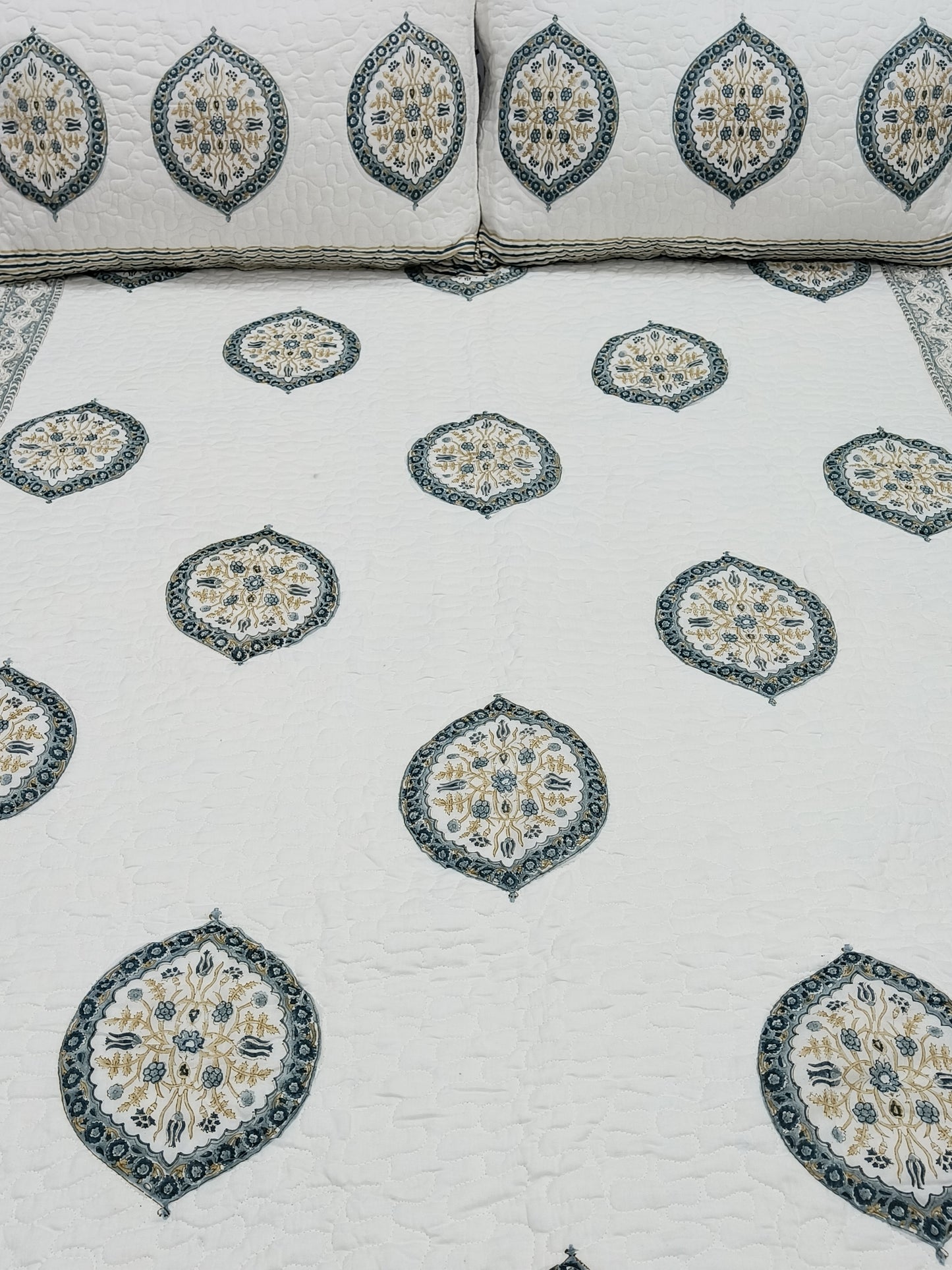 FRESH ARRIVAL Handblock Printed Premium Mulmul Bedcovers