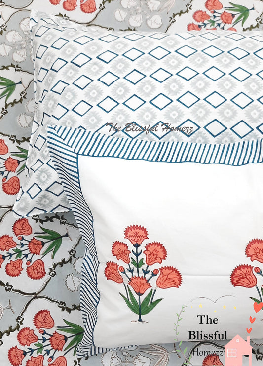 Handblock Printed Premium Bedsheets