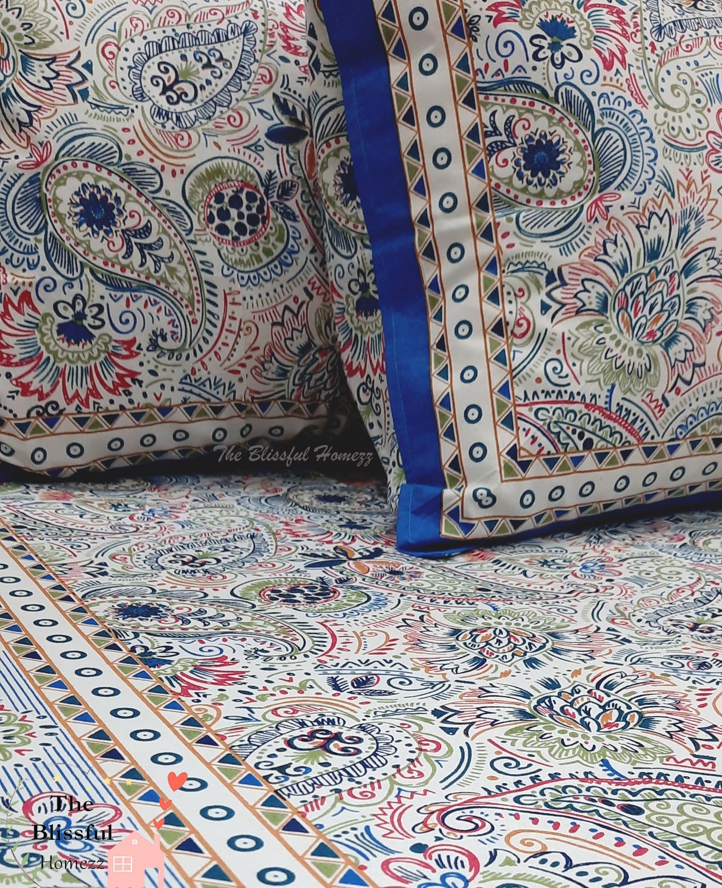 Vibrant Color Sadabahaar Bedsheet
