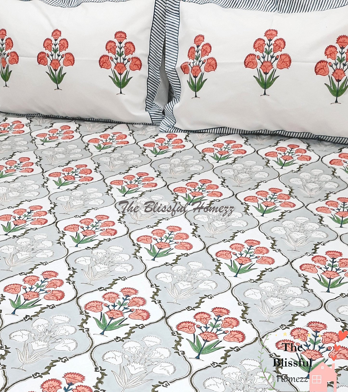 Handblock Printed Premium Bedsheets