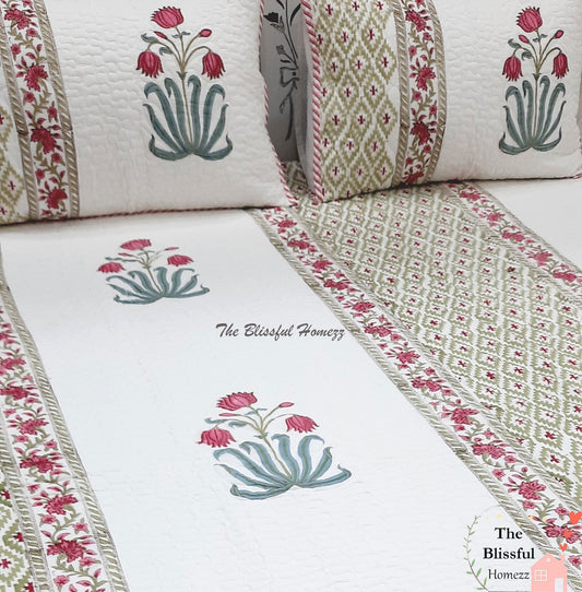 Handblock Printed Mulmul Bedcovers