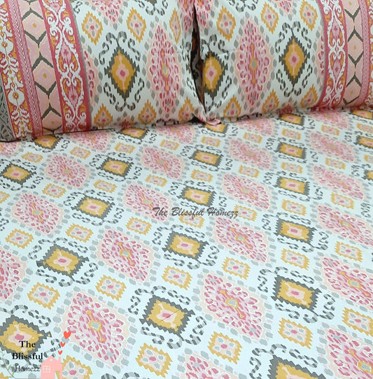 IKKAT Gulbahaar King Size Bedsheets
