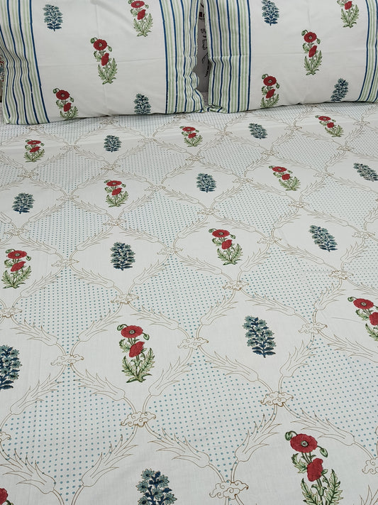 Handblock Printed Premium Bedsheets
