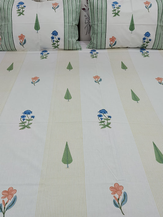FRESH ARRIVAL Handblock Printed Premium Bedsheets