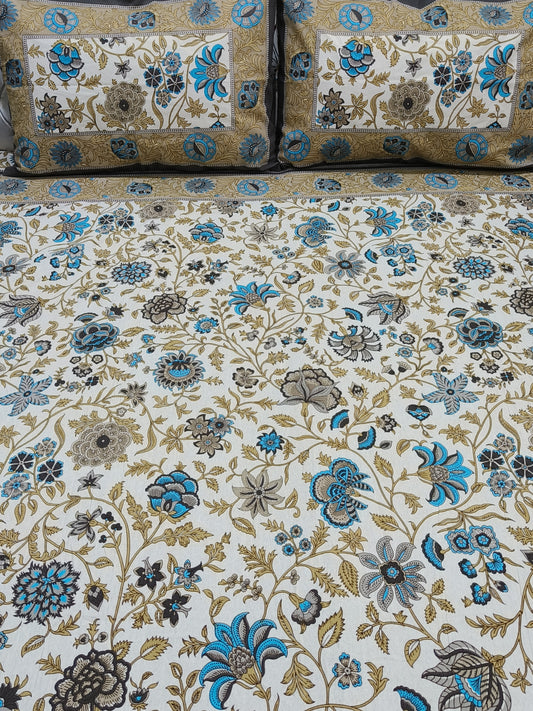 FRESH ARRIVALS Gulbahaar King Size Bedsheets(Dispatch Time 24 Hours)