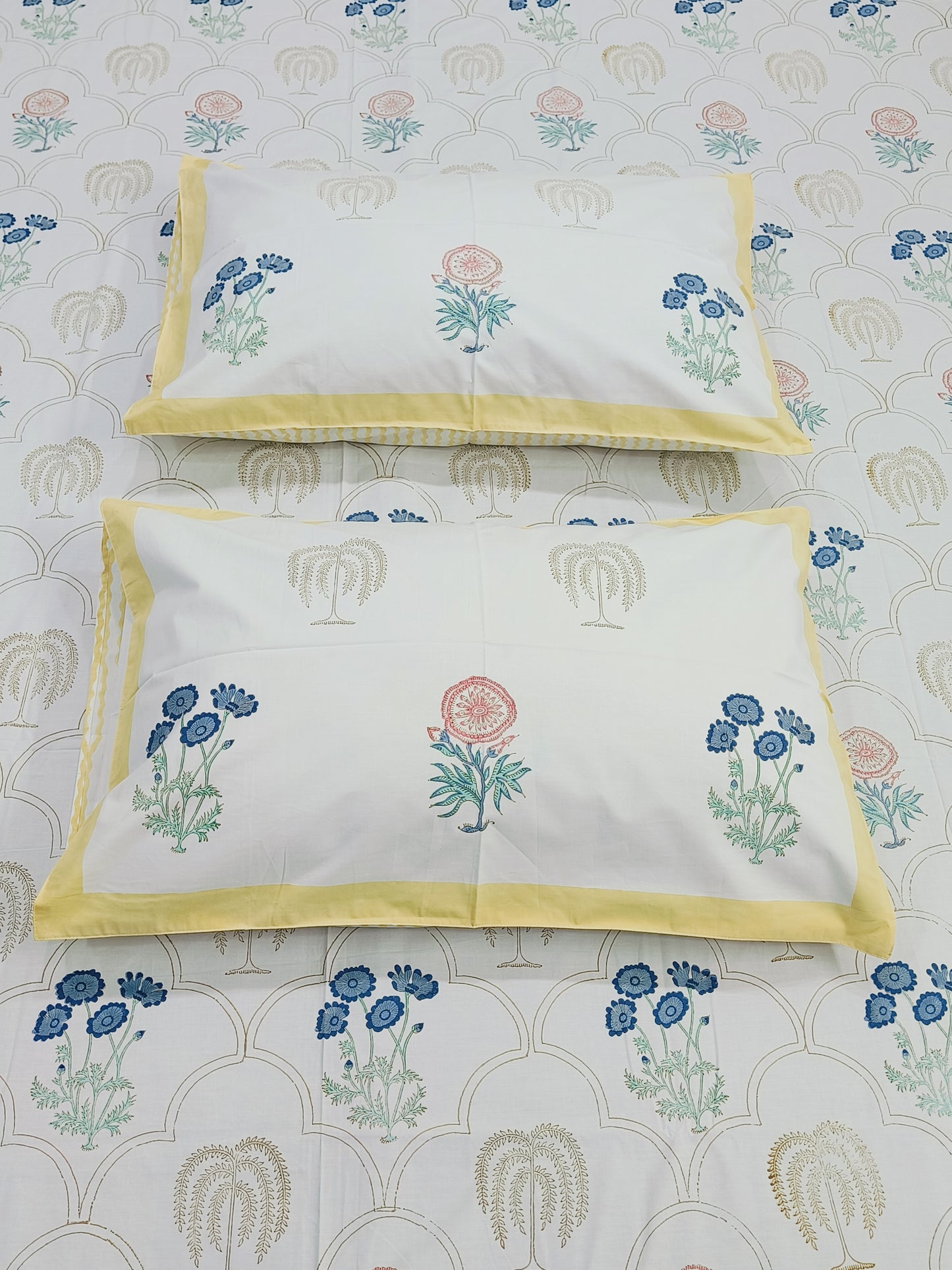 FRESH ARRIVAL Handblock Printed Premium Bedsheets(Dispatch Time 24 Hours)