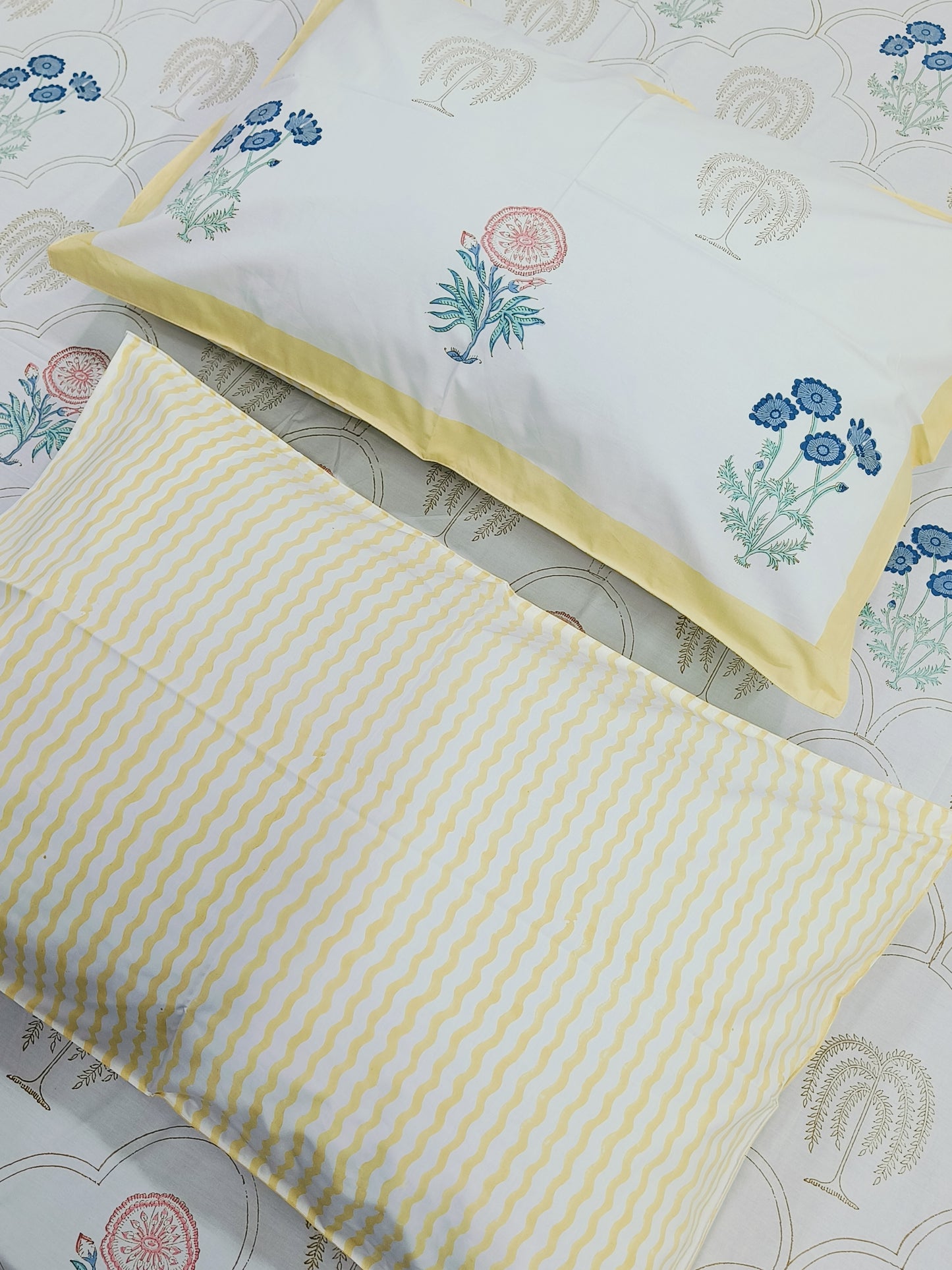 FRESH ARRIVAL Handblock Printed Premium Bedsheets(Dispatch Time 24 Hours)