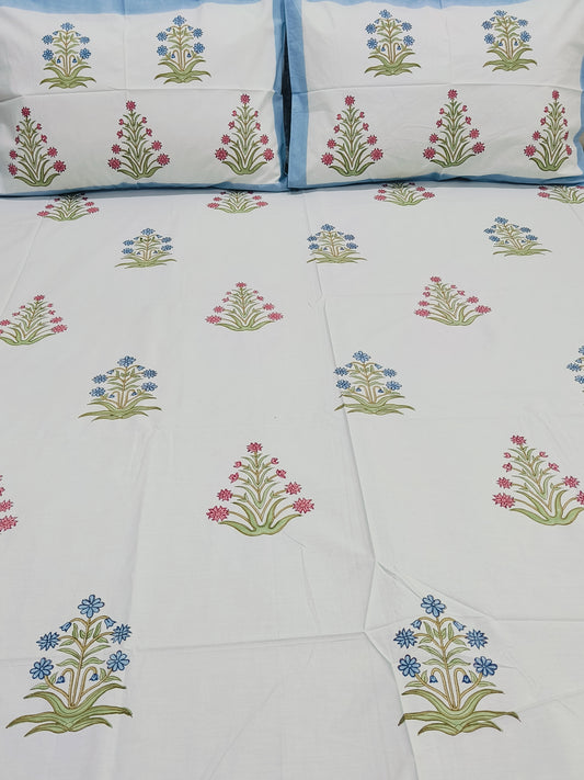 FRESH ARRIVAL Handblock Printed Premium Bedsheets (Dispatch Time 24 Hours)