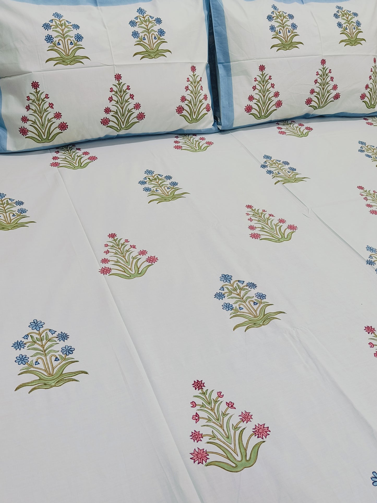 FRESH ARRIVAL Handblock Printed Premium Bedsheets (Dispatch Time 24 Hours)