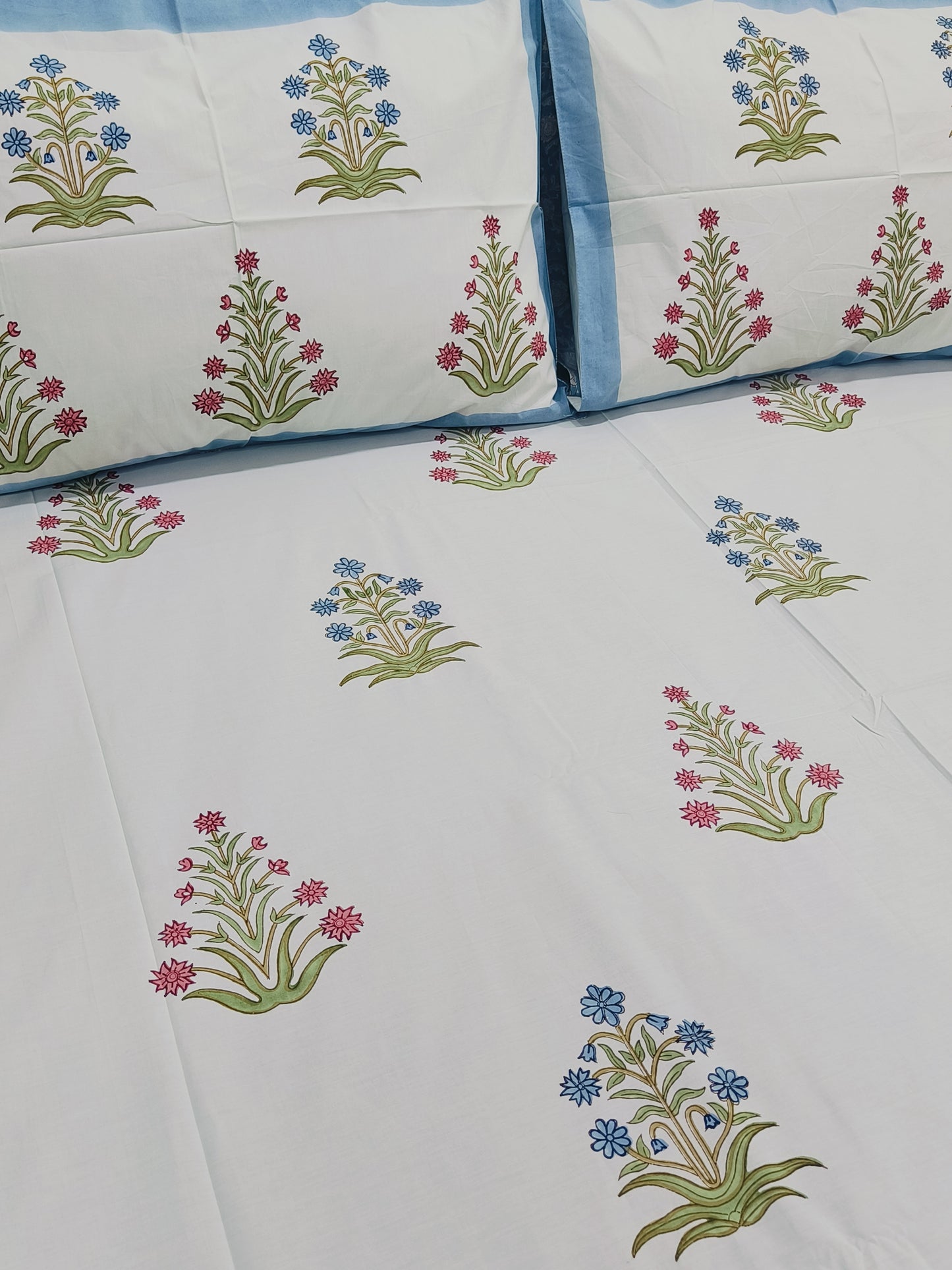 FRESH ARRIVAL Handblock Printed Premium Bedsheets (Dispatch Time 24 Hours)