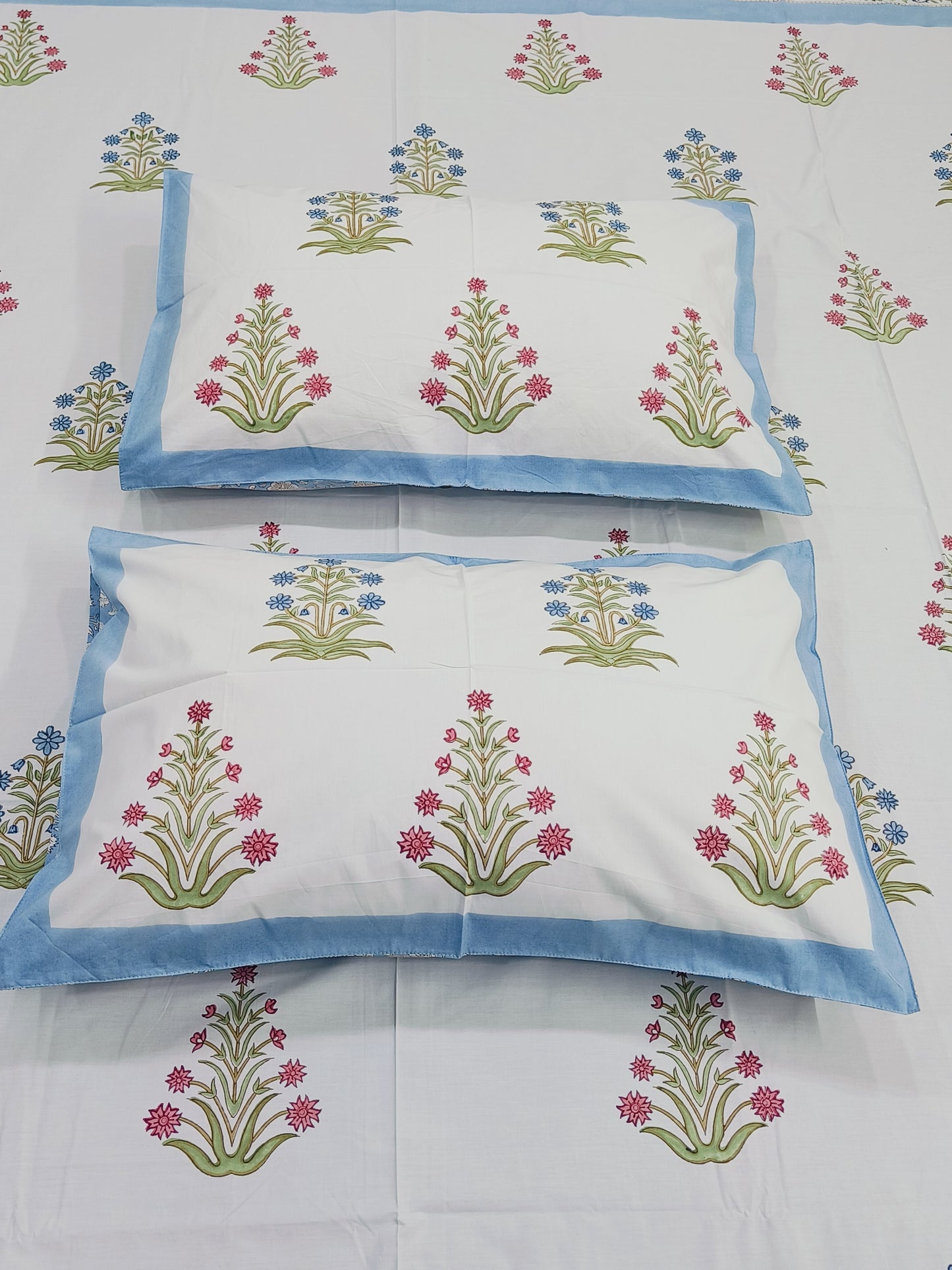 FRESH ARRIVAL Handblock Printed Premium Bedsheets (Dispatch Time 24 Hours)