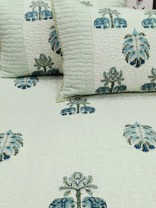 Handblock Printed Premium Mulmul Bedcovers