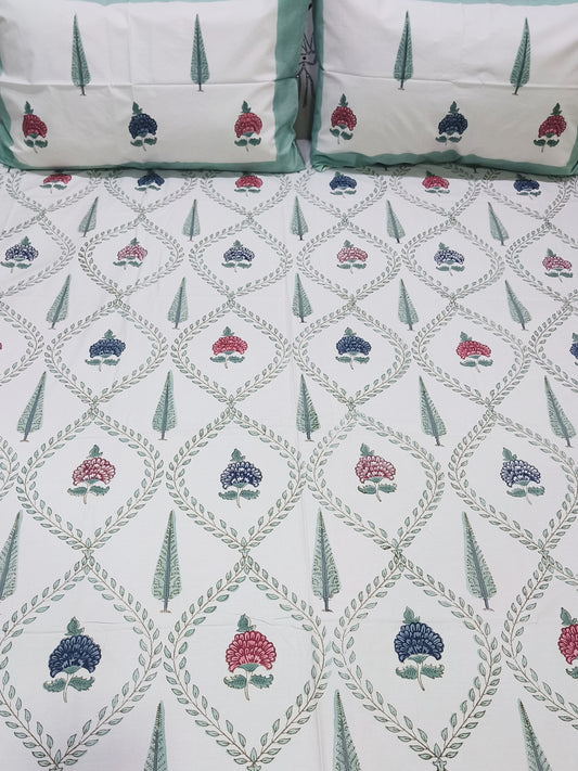 FRESH ARRIVAL Handblock Printed Premium Bedsheets