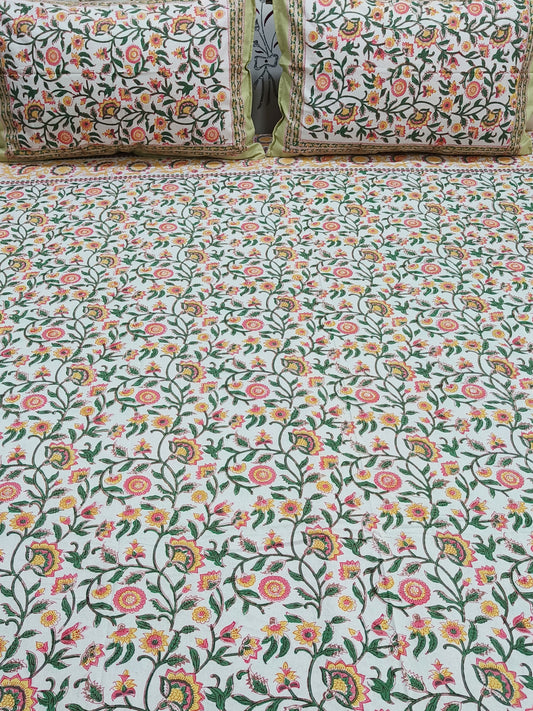 FRESH ARRIVAL Handblock Printed Premium Bedsheets