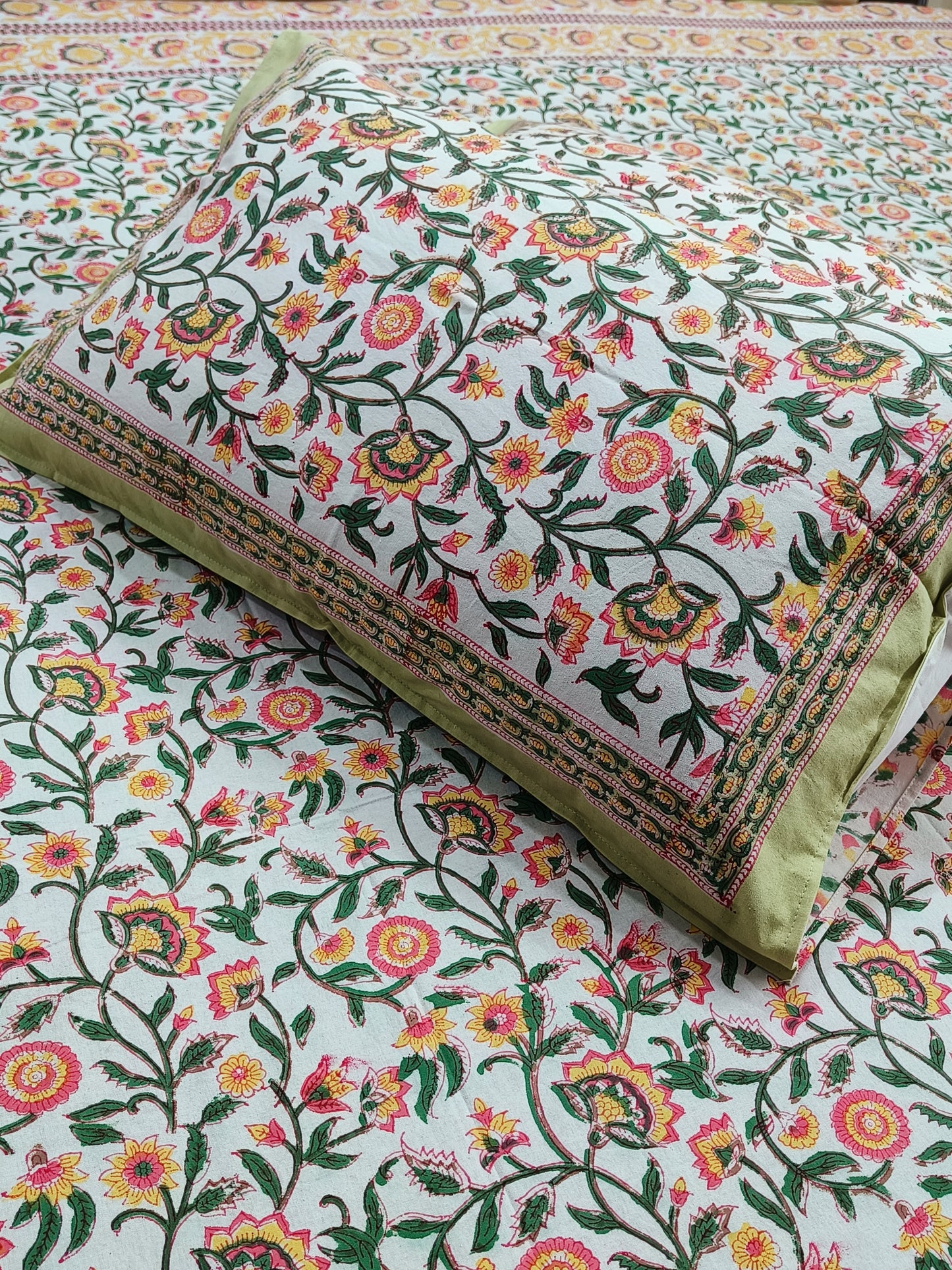 FRESH ARRIVAL Handblock Printed Premium Bedsheets