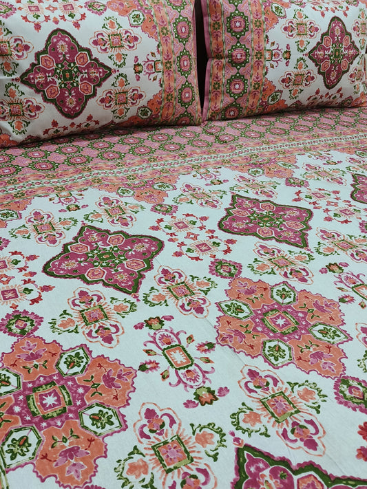 FRESH ARRIVALS Gulbahaar King Size Bedsheets