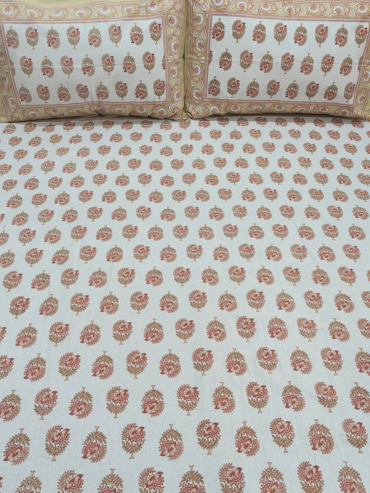 FRESH ARRIVALS Gulbahaar King Size Bedsheets