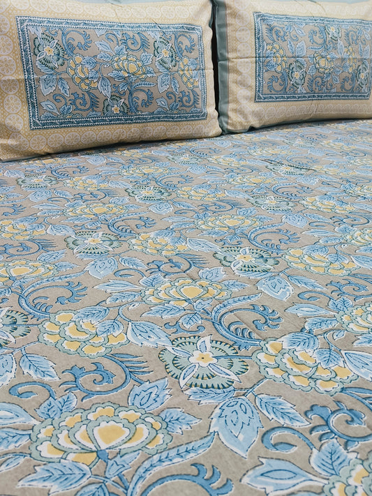 FRESH ARRIVALS Gulbahaar King Size Bedsheets