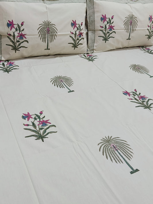 Handblock Printed Premium Bedsheets