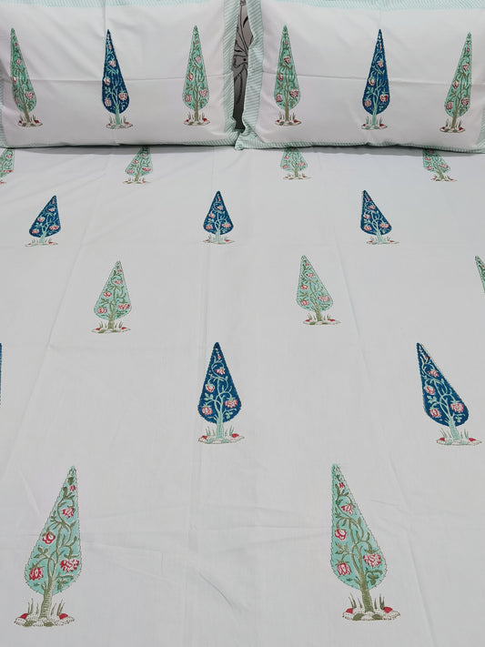 FRESH ARRIVAL Handblock Printed Premium Bedsheets