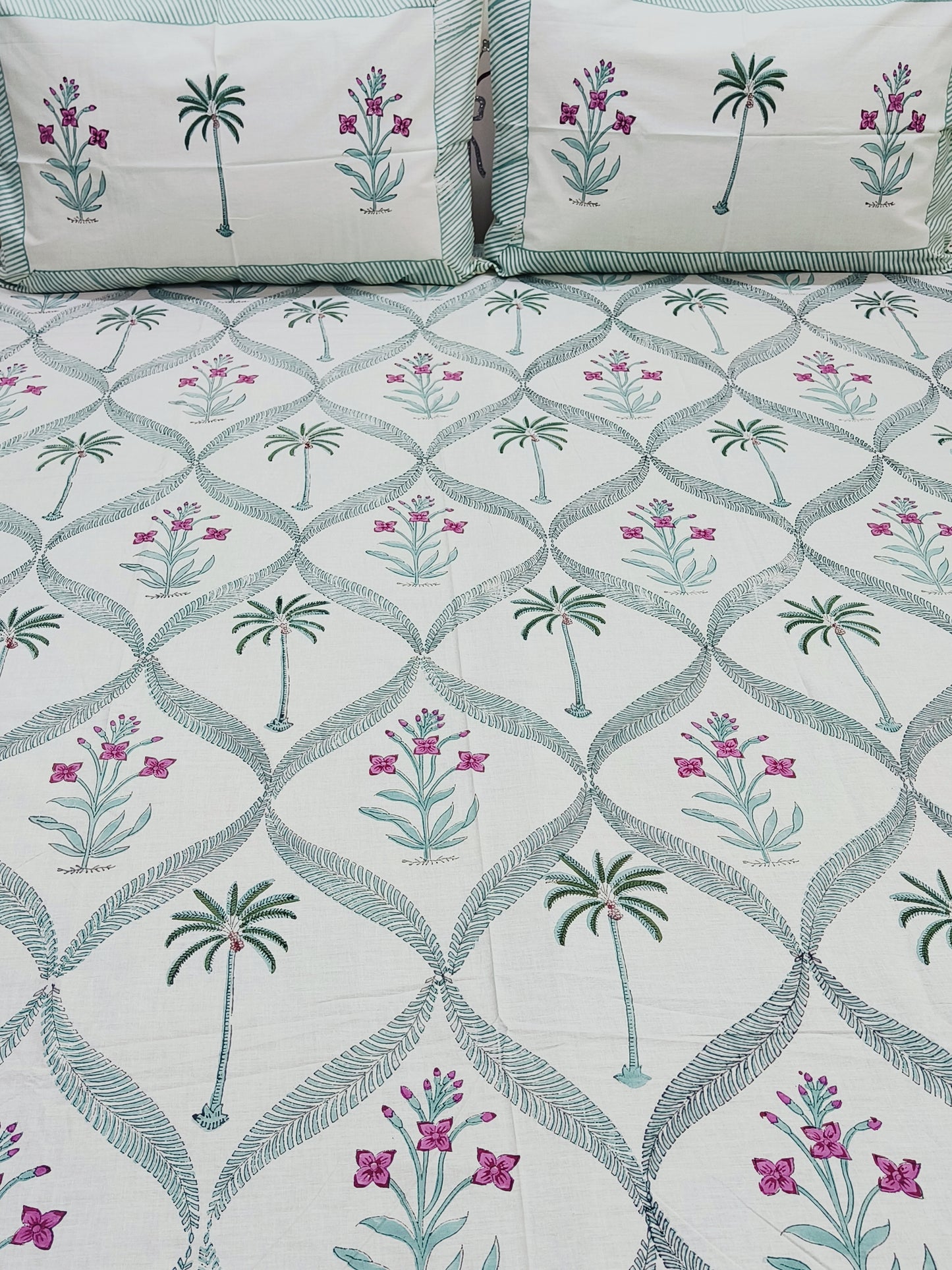 Fresh Arrival Handblock Printed Premium Bedsheets